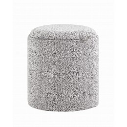 Пуф-столик с ящиком Хюгге XS букле серый