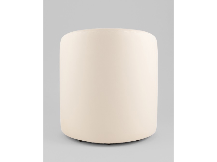 Пуф Тея спинка иск.кожа, сиденье шенилл бежевый