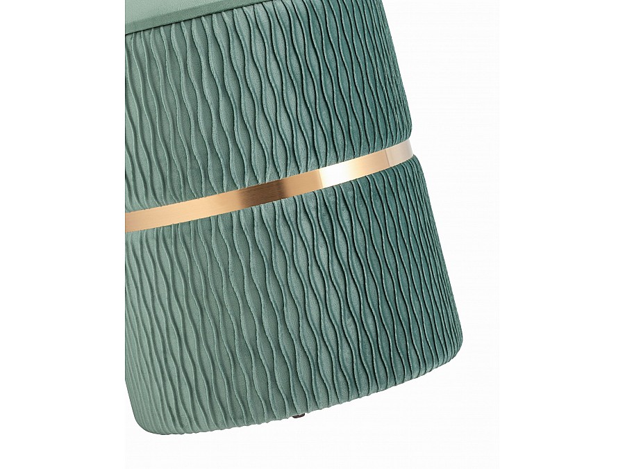 Пуф Джесси с ящиком велюр бирюзовый