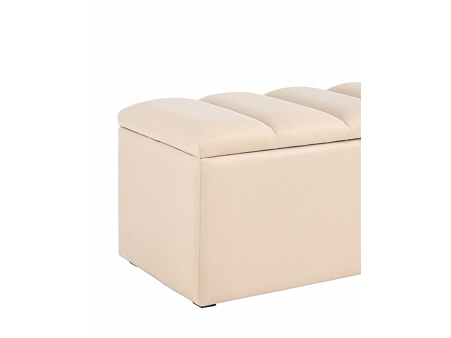 Пуф с крышкой Нильсон 2 велюр бежевый