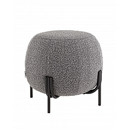 Пуф Флик new ткань букле тёмно-серый