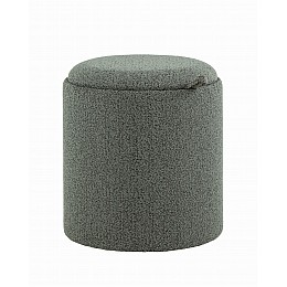 Пуф-столик с ящиком Хюгге XS букле темно-серый