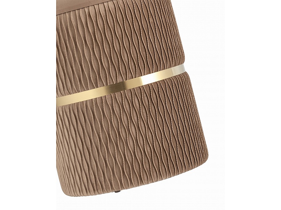 Пуф Джесси с ящиком велюр бежевый