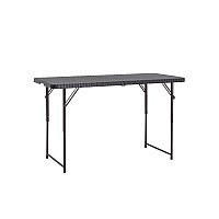 Стол складной чемодан пластиковый Кейт 120 коричневый