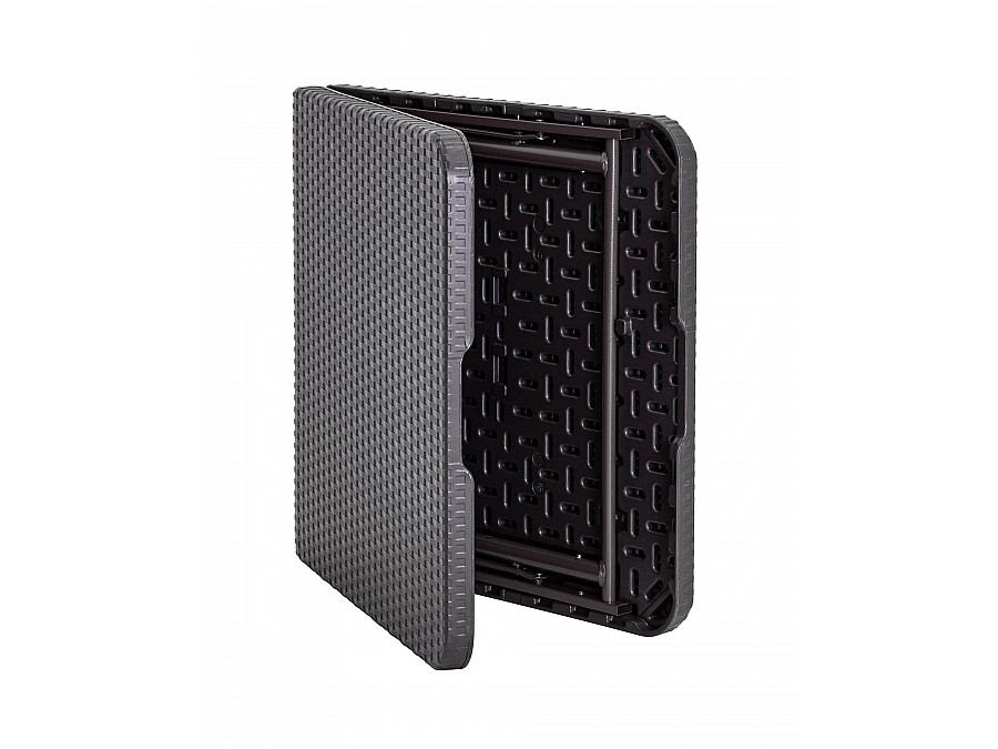 Стол складной чемодан пластиковый Кейт 120 коричневый