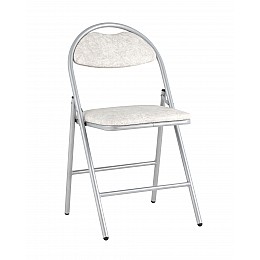 Стул складной Hagen экокожа белый мрамор каркас металлик