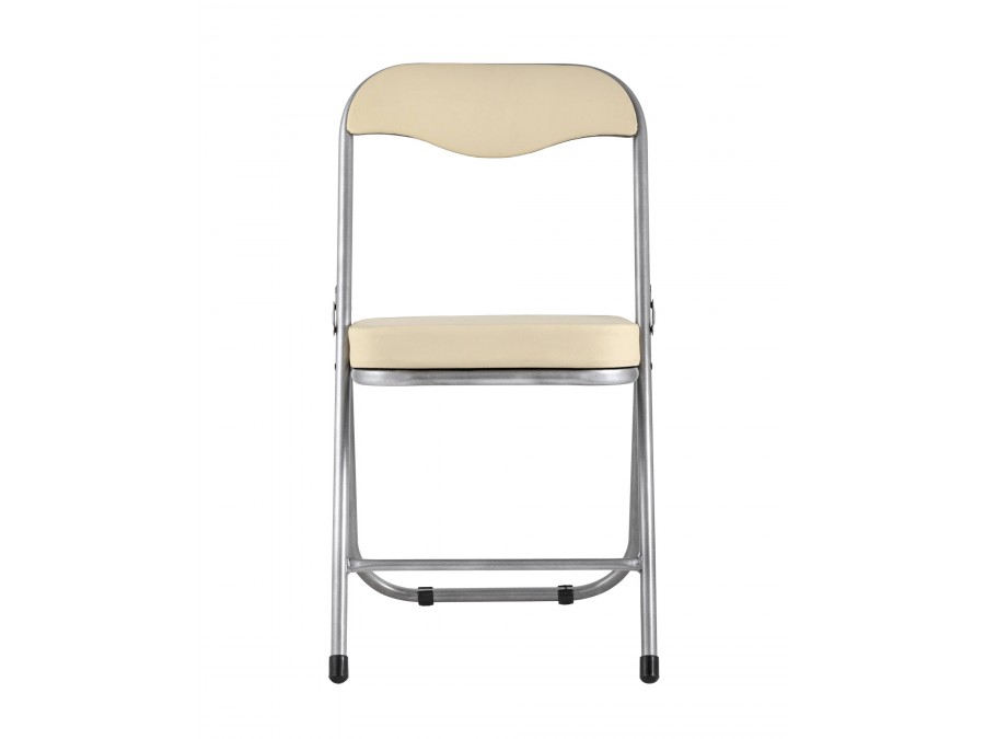 Стул складной ДЖОН металлик, кремовый
