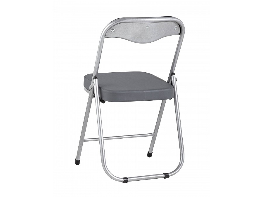 Стул складной ДЖОН металлик, серый