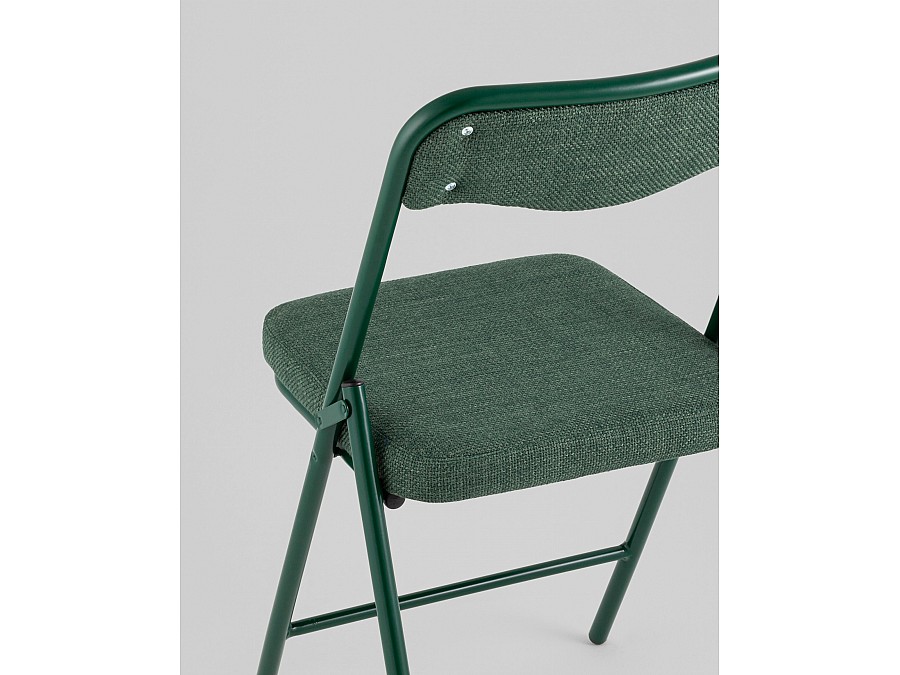 Стул складной Джонни рогожка зеленая каркас зеленый