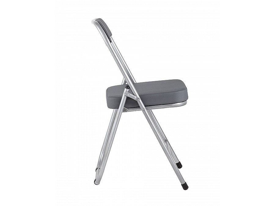 Стул складной ДЖОН металлик, серый