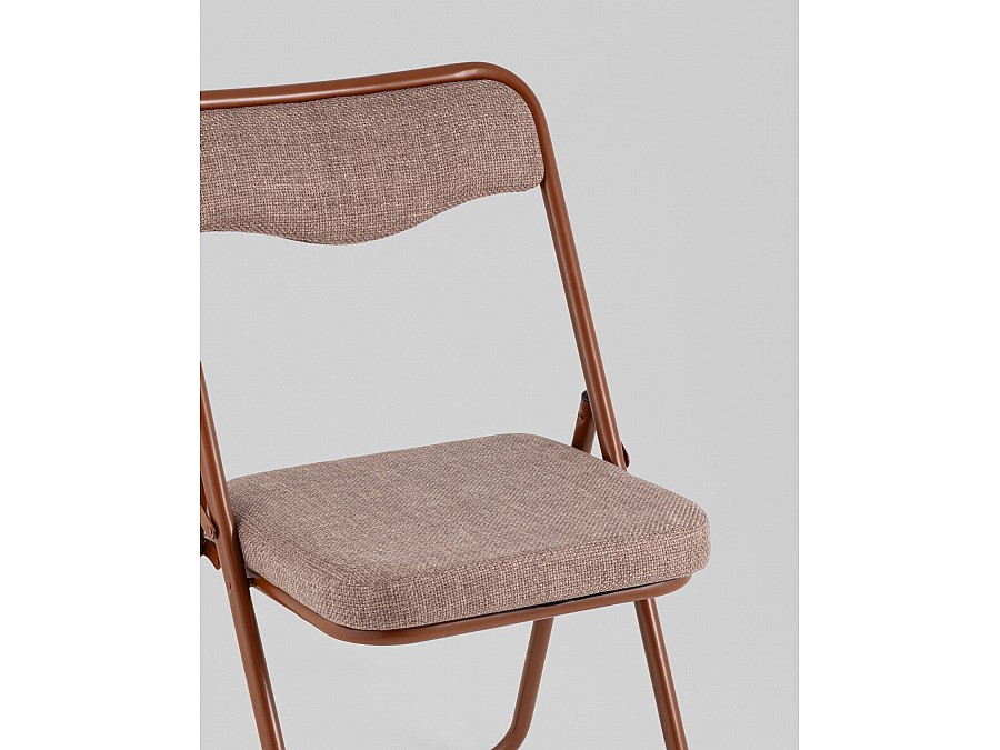 Стул складной Джонни рогожка капучино каркас капучино