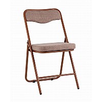 Стул складной Джонни рогожка капучино каркас капучино