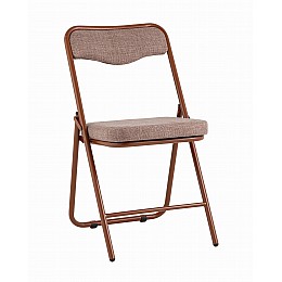 Стул складной Джонни рогожка капучино каркас капучино
