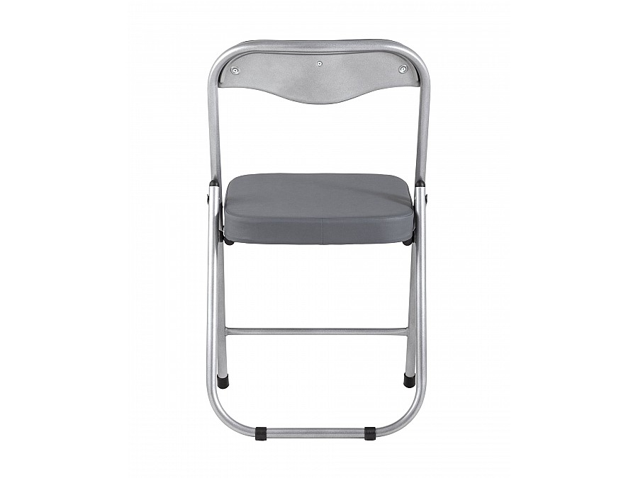 Стул складной ДЖОН металлик, серый