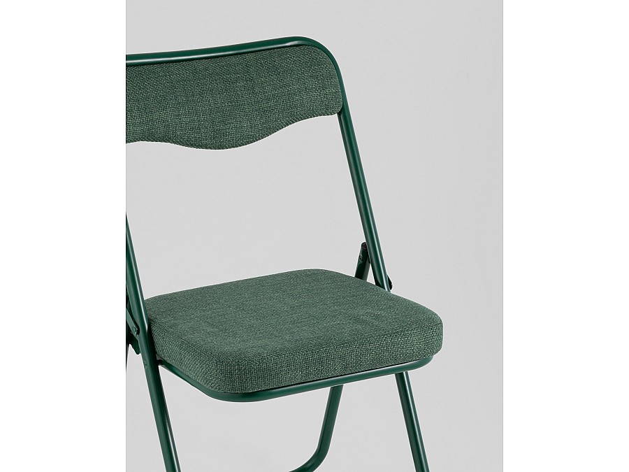 Стул складной Джонни рогожка зеленая каркас зеленый