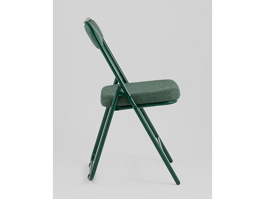 Стул складной Джонни рогожка зеленая каркас зеленый