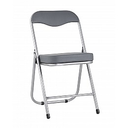 Стул складной ДЖОН металлик, серый