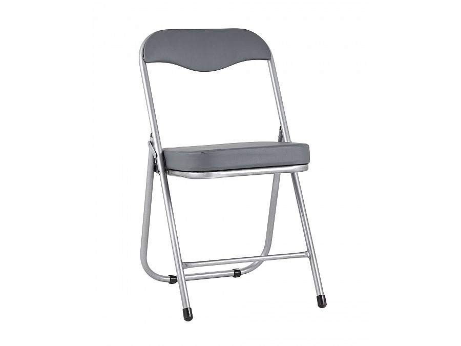 Стул складной ДЖОН металлик, серый