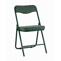 Стул складной Джонни рогожка зеленая каркас зеленый