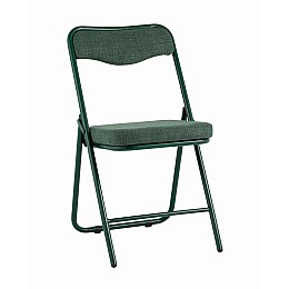 Стул складной Джонни рогожка зеленая каркас зеленый