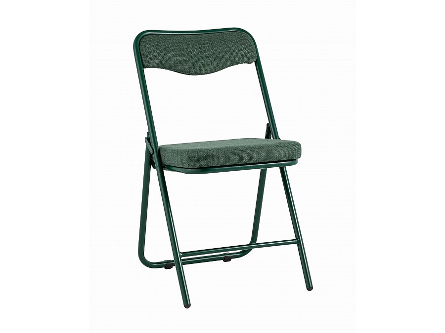 Стул складной Джонни рогожка зеленая каркас зеленый