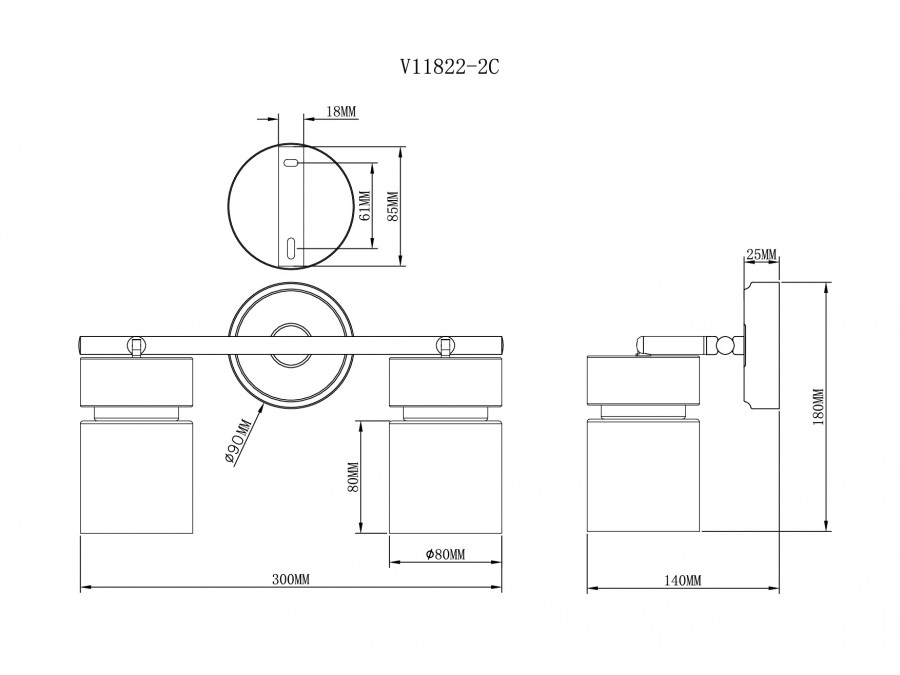 Спот Moderli V11822-2C Almero