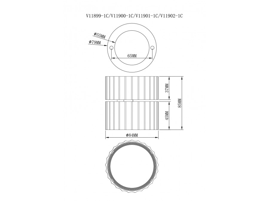Спот Moderli V11900-1C Cora