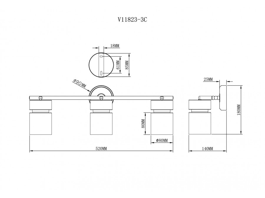 Спот Moderli V11823-3C Almero