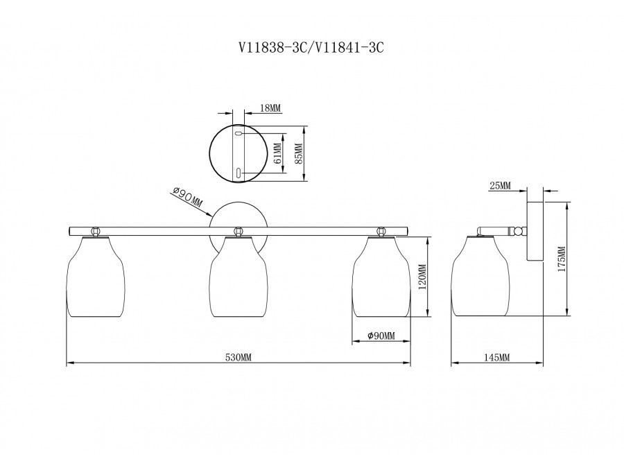 Спот Moderli V11841-3C Adalina