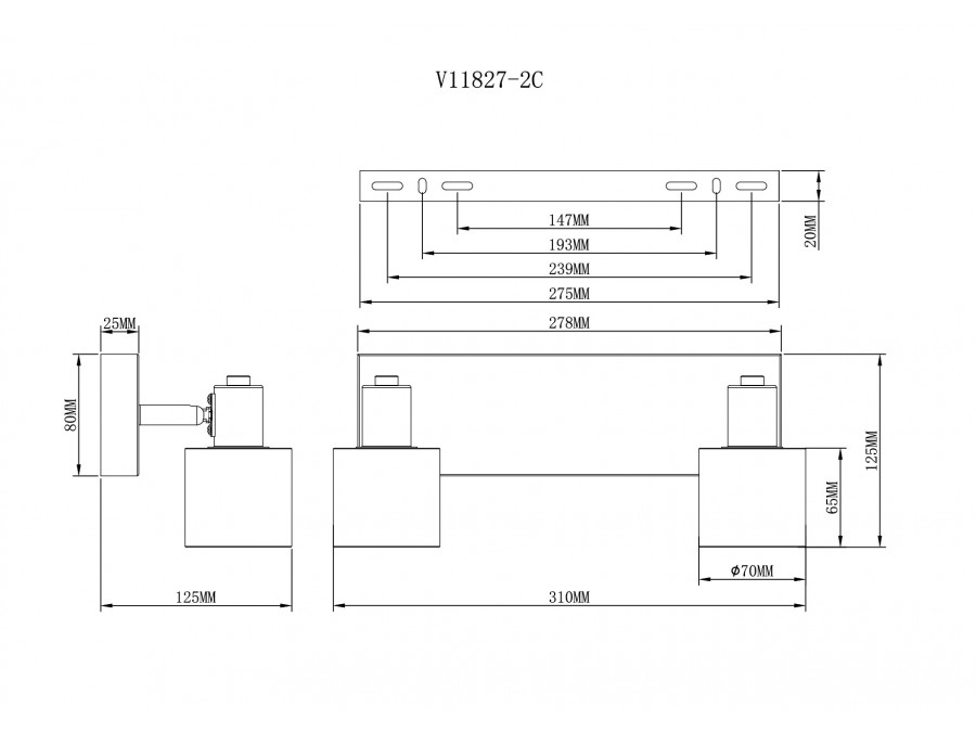 Спот Moderli V11827-2C Malet