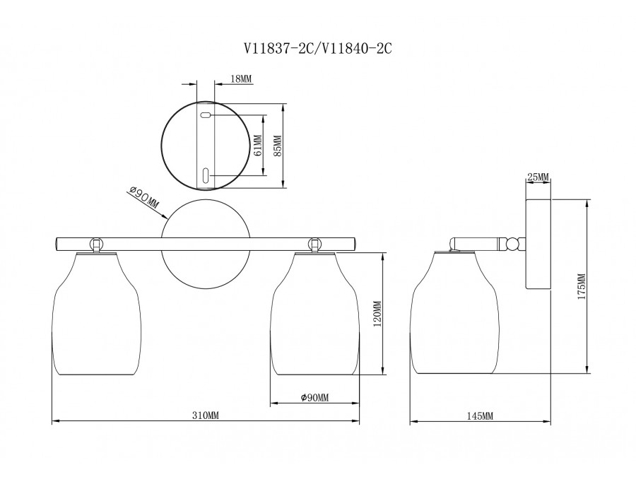 Спот Moderli V11837-2C Adalina