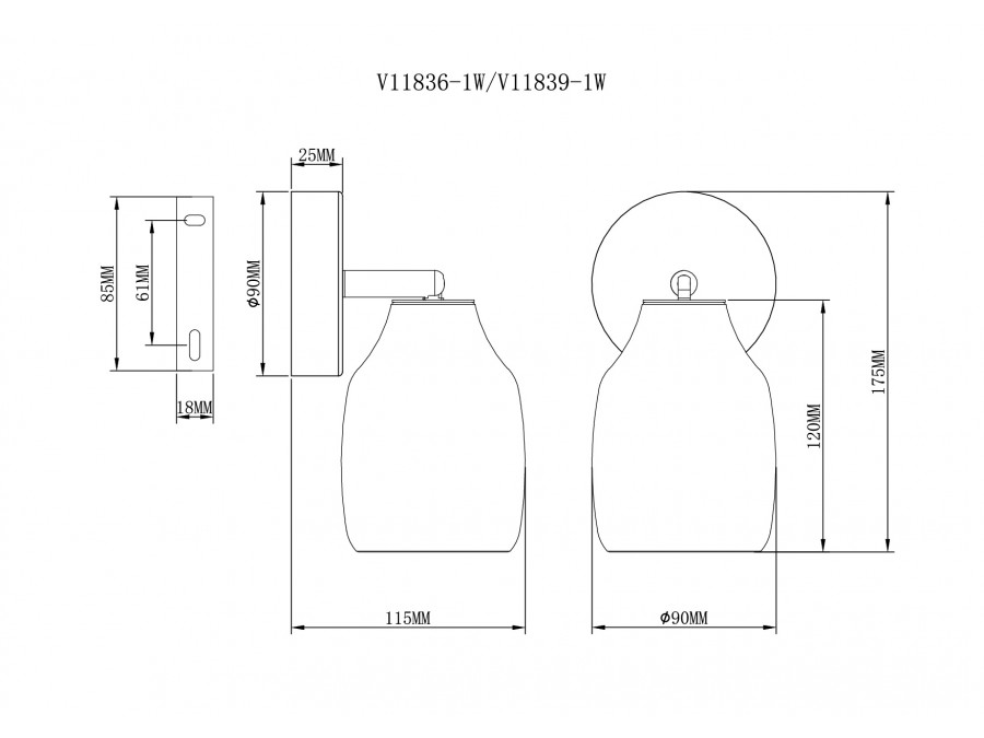 Спот Moderli V11836-1W Adalina