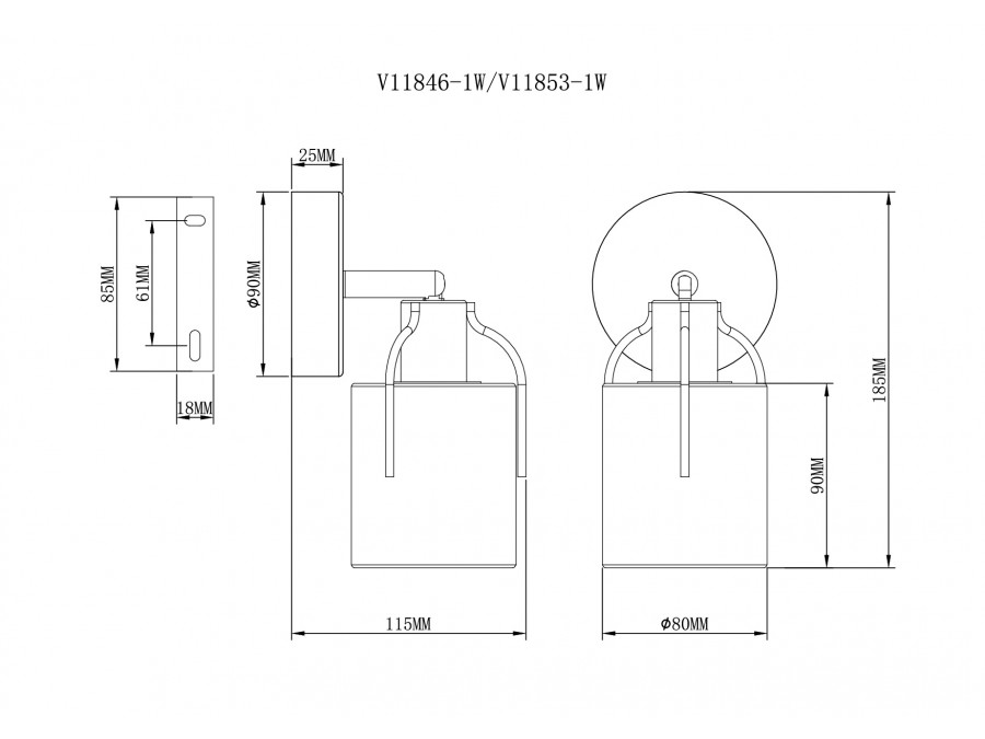 Спот Moderli V11846-1W Inari