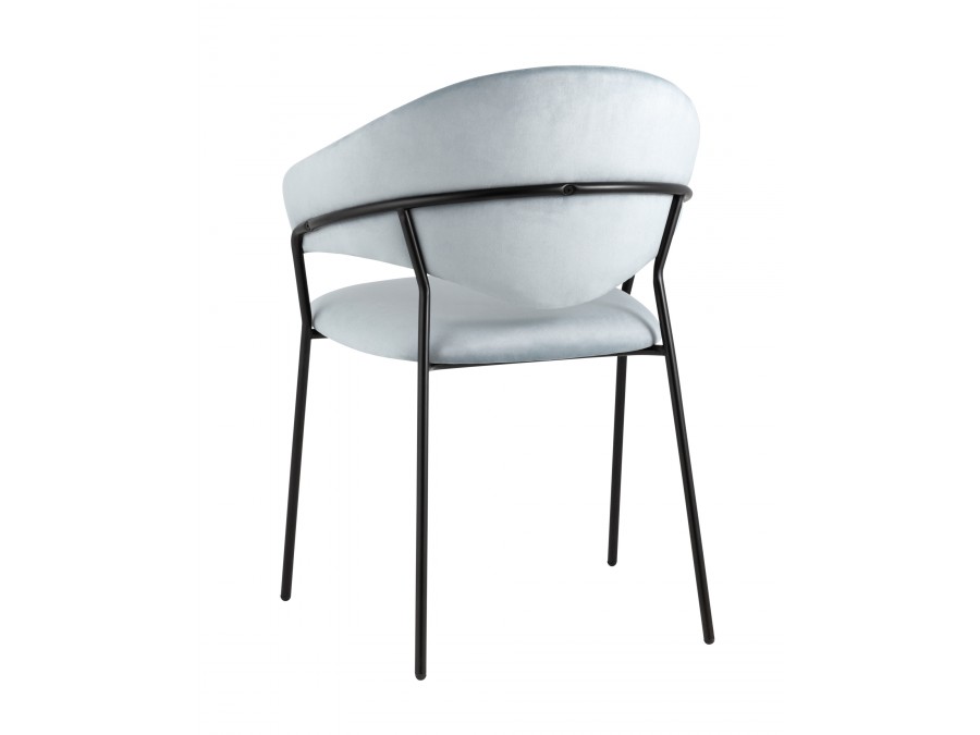 Стул Алексис велюр пыльно-голубой