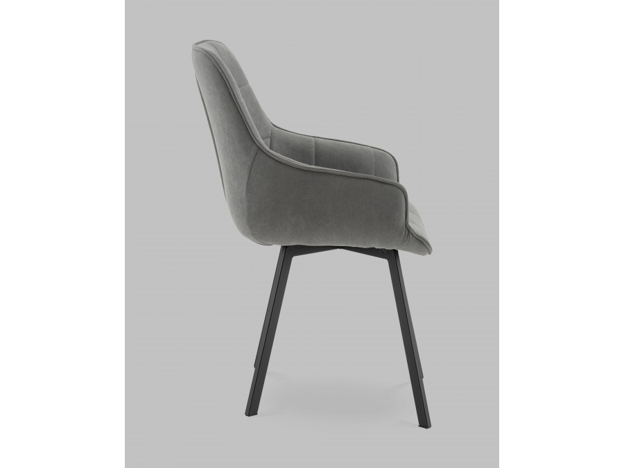 Стул Амальри велюр светло-серый