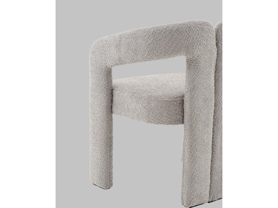 Стул Болинджер букле светло-серый