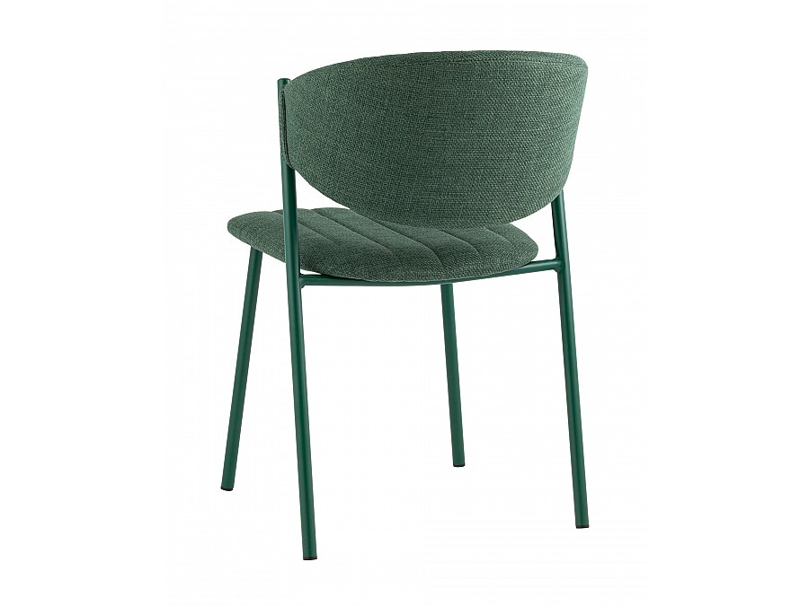 Стул Харпер ткань рогожка зеленый каркас зеленый полуглянцевый муар