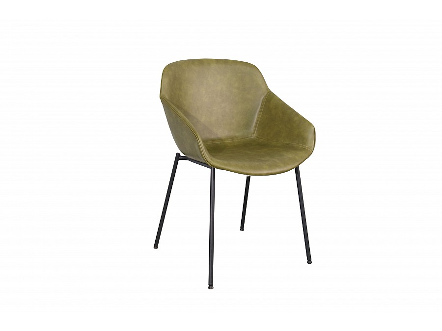 Стул Ashby экокожа зелёный