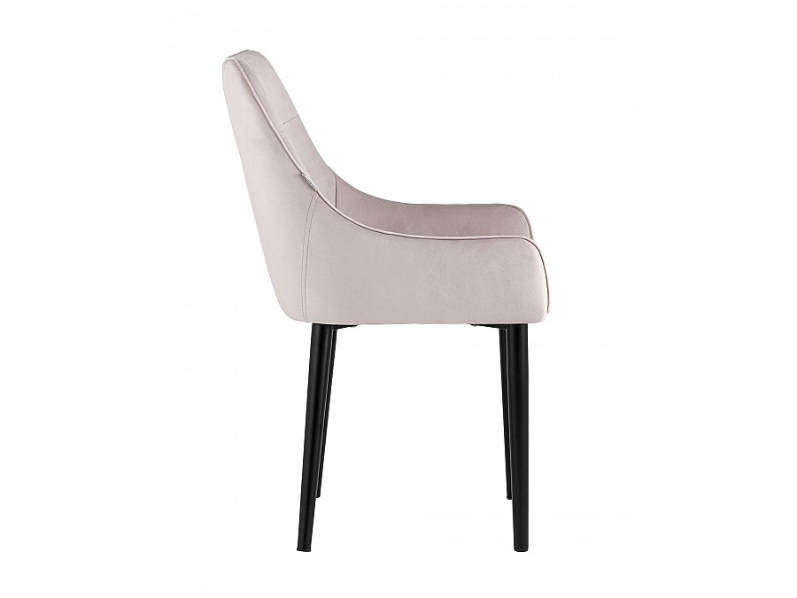 Стул Джоан велюр светло-розовый