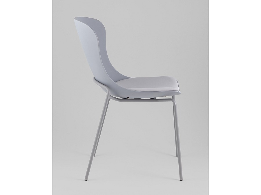 Стул Shaya с подушкой пластик серый