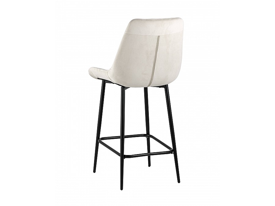 Стул полубарный Флекс велюр бежевый