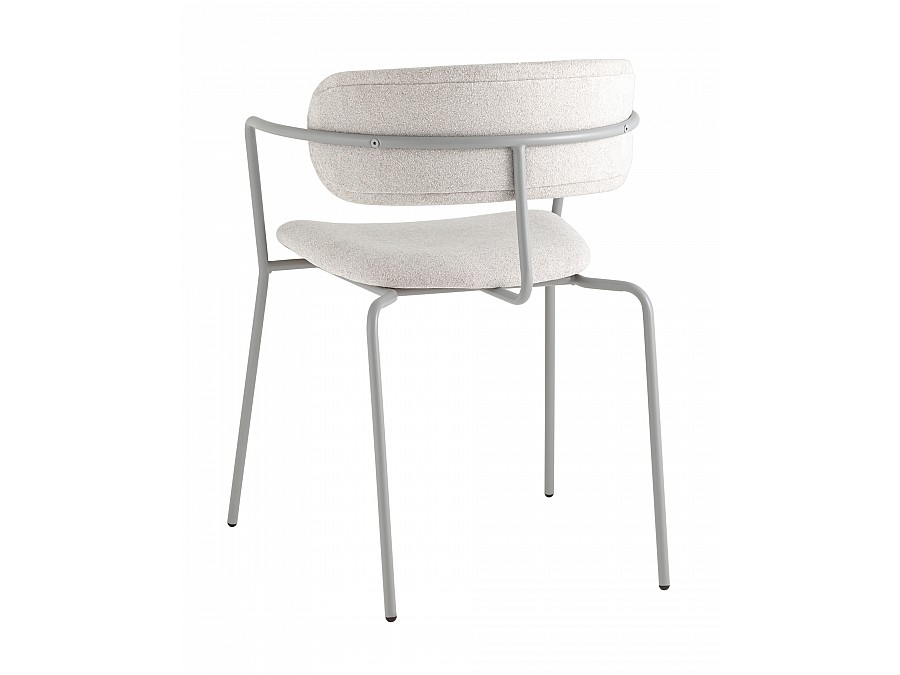 Стул Дженни букле светло-серый каркас серый муар