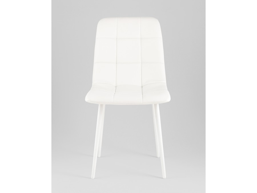 Стул Одди NEW экокожа белый белые ножки