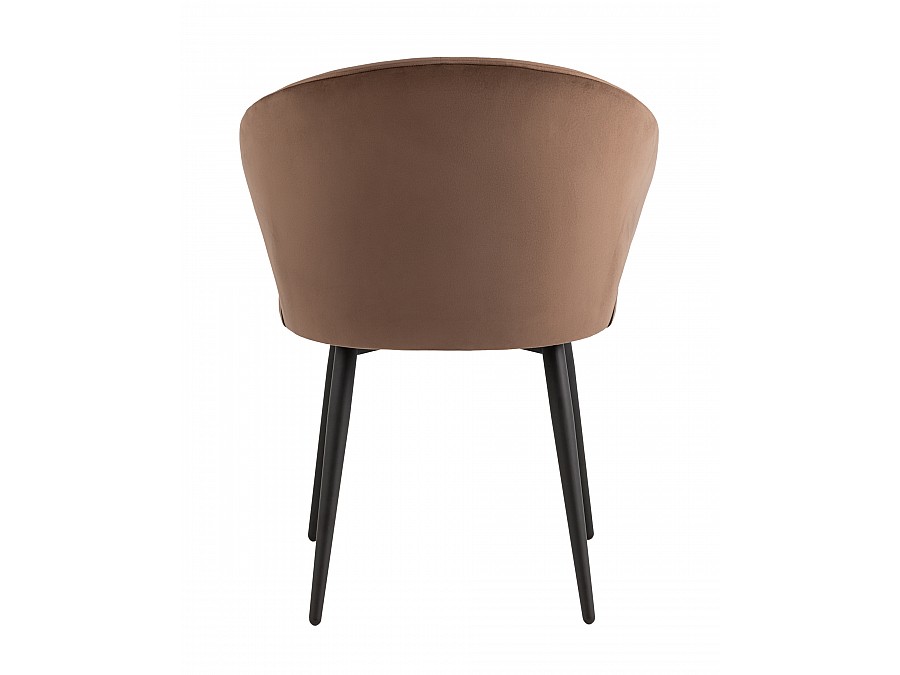 Стул с подлокотниками Codo велюр коричневый