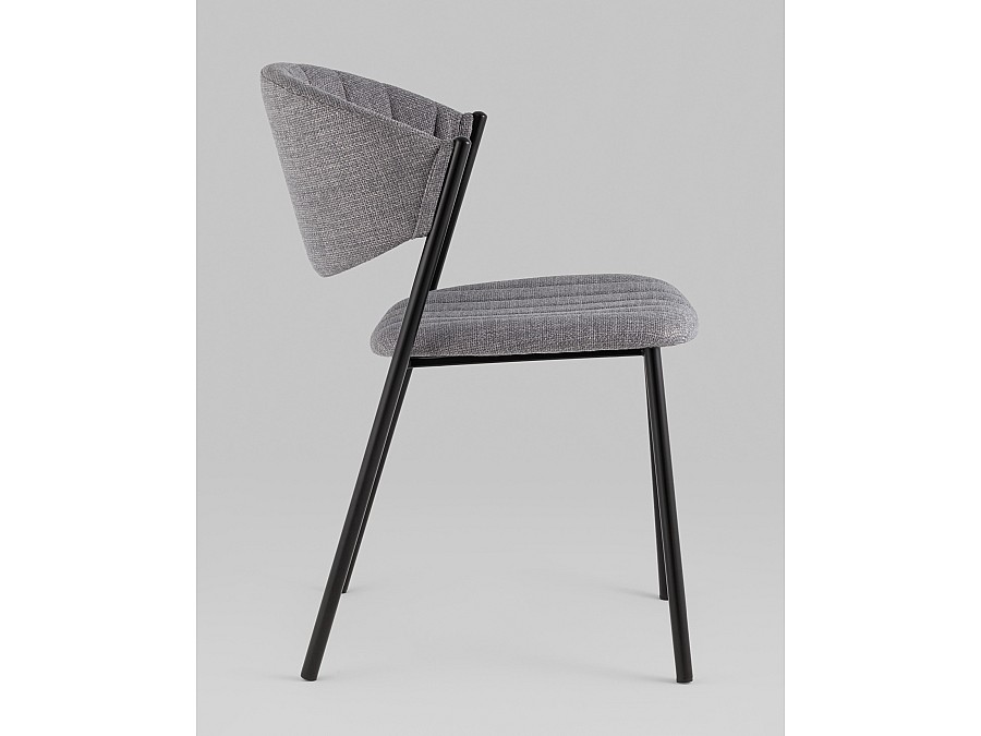Стул Харпер ткань рогожка серый