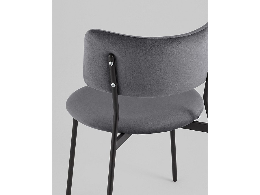 Стул Амелия велюр темно-серый