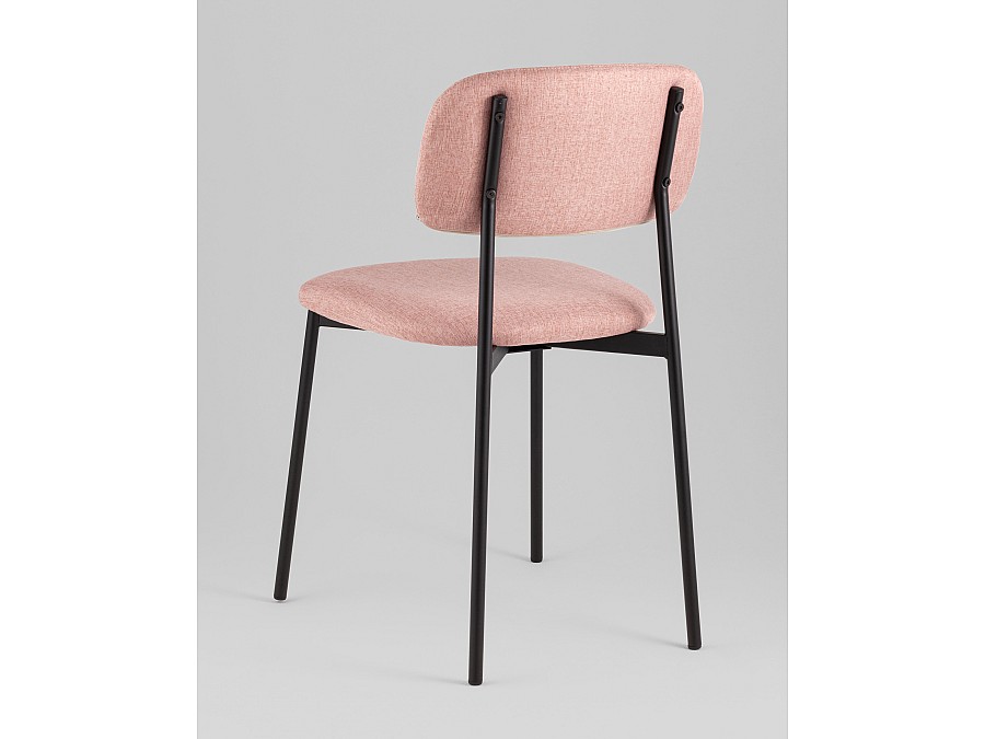 Стул Майло рогожка розовый