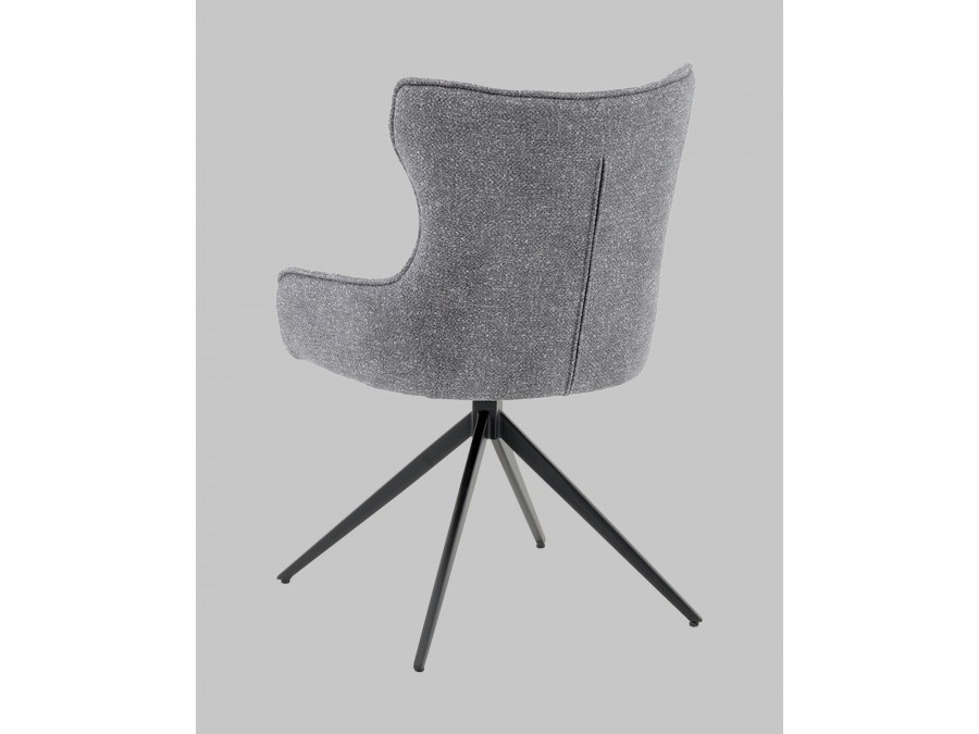 Стул Carlene вращающийся серый