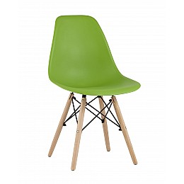 Стул Eames Style DSW зеленый (разборный каркас)