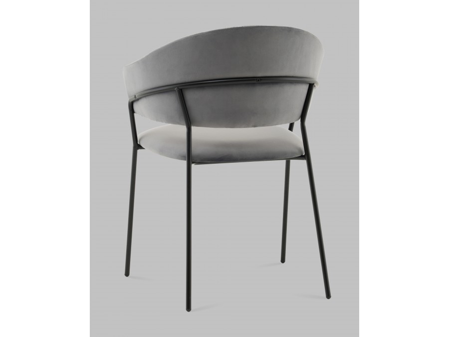 Стул Бруно NEW велюр серый